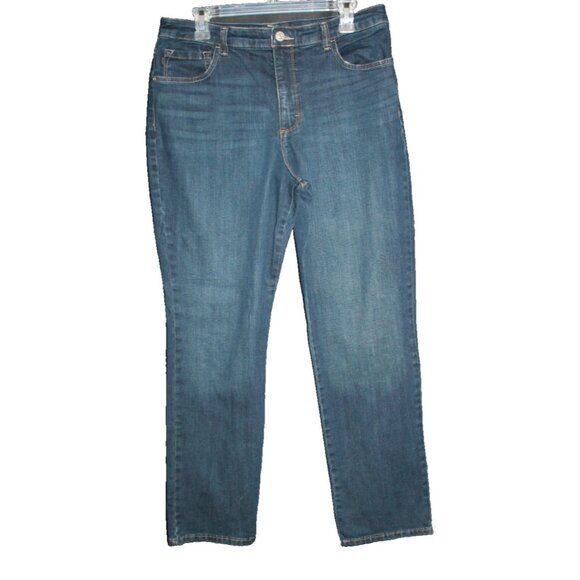 Women’s Lee Jeans Size 34 Relaxed Fit Straight Leg High Rise Instan Slim 34x30 - Picture 1 of 2